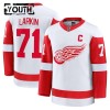 Detroit Red Wings Hockeydrakt Fanatics Premium Dylan Larkin 2024-25 Hvit Borte - Barn